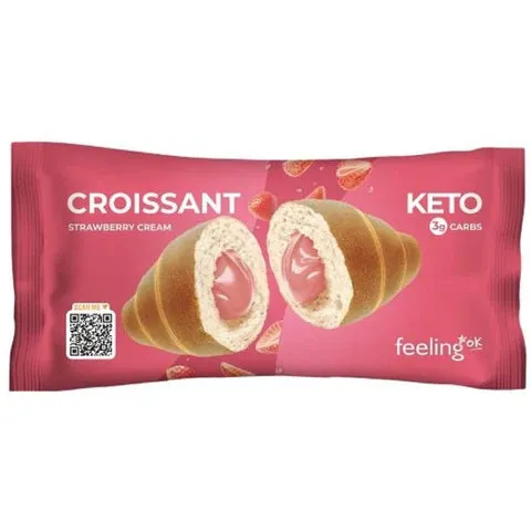 Wellness Food Keto Croissant Ripieno Fragola croissant 50 g low carb