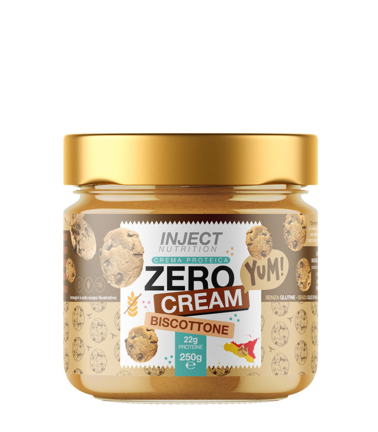 Wellness Crema Spalmabili Zero Cream BISCOTTONE crema proteica 250g senza glutine