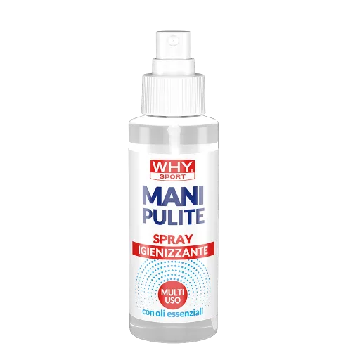 WHY SPORT Gel igienizzanti MANI PULITE® SPRAY 100 ml con oli essenziali
