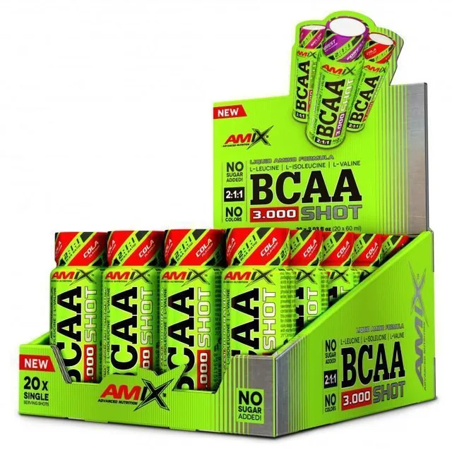 NEWTRITIONS Aminoacidi BCAA Shots aminoacidi 20 x 60 ml