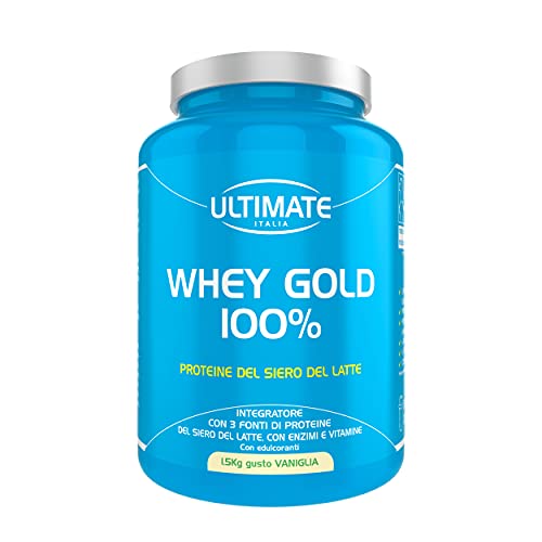 Ultimate Proteine Whey Gold 100% proteine vaniglia 1,5 kg