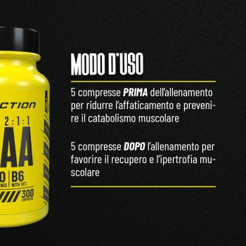 Wellness Amminoacidi Aminoacidi Ramificati BCAA 2:1:1 300 compresse
