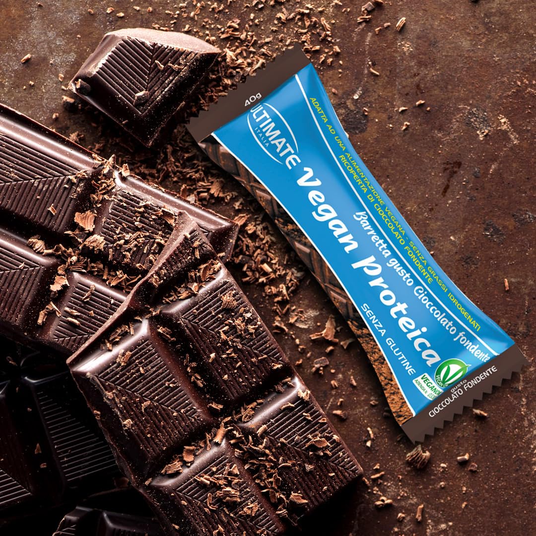 Ultimate Barrette barretta vegan proteica 27% cioccolato fondente 24x40 g senza glutine