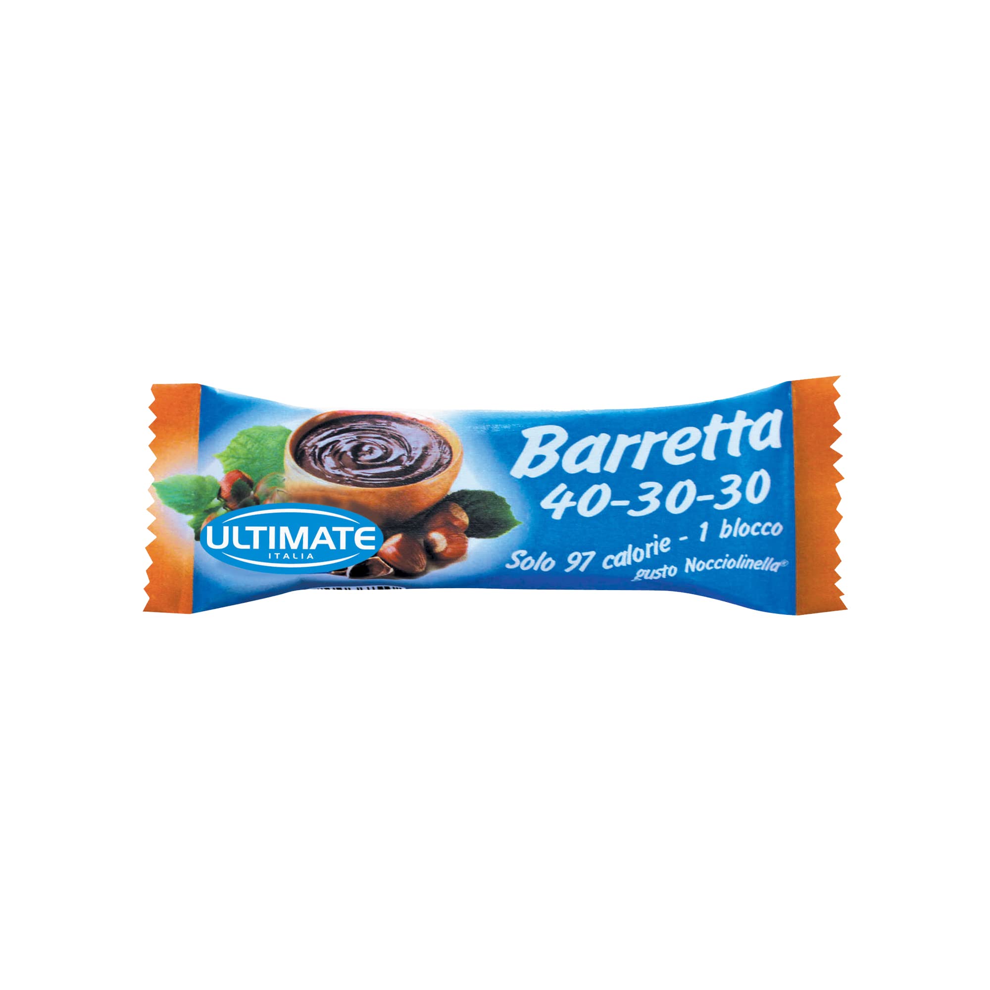 Ultimate Barrette 40-30-30 barretta Nocciolinella 30 pezzi, dieta a zona