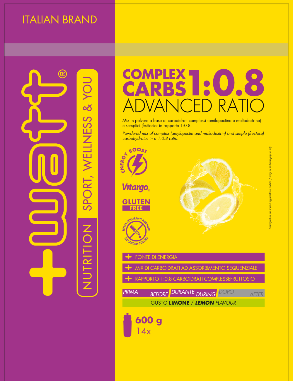 WATT Endurance Line Complex Carbs Advanced Ratio 1:0,8 carboidrati