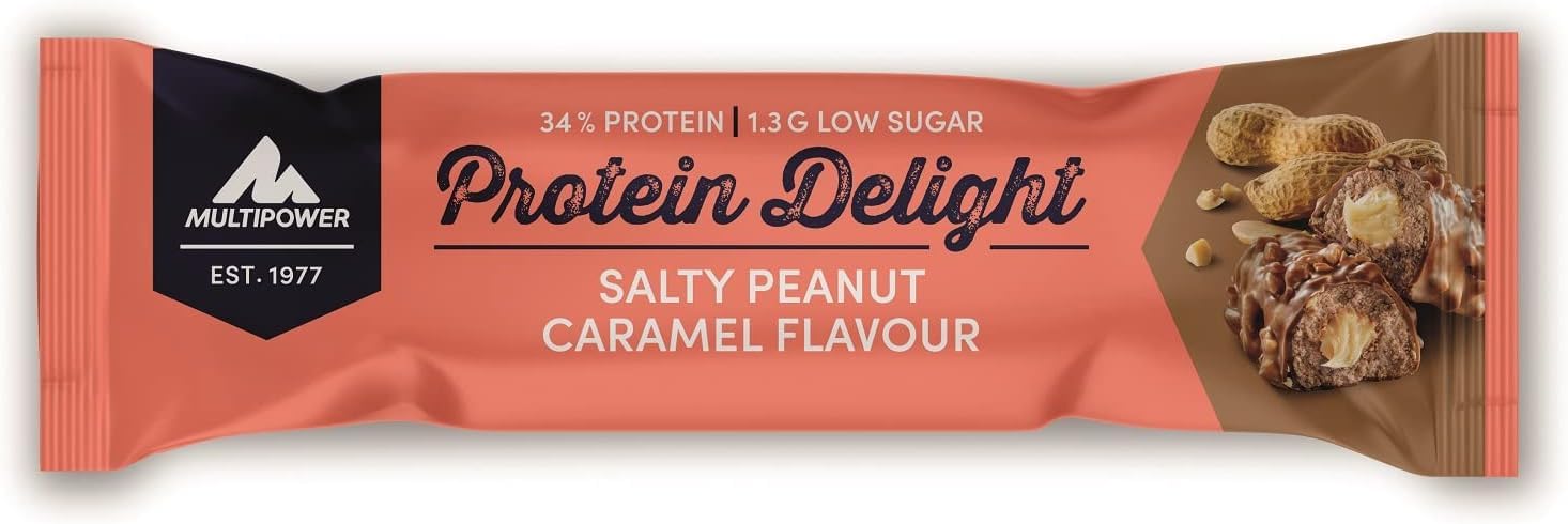 Multipower Protein Delight barretta proteica arachidi salate e caramello 18 x 35 g