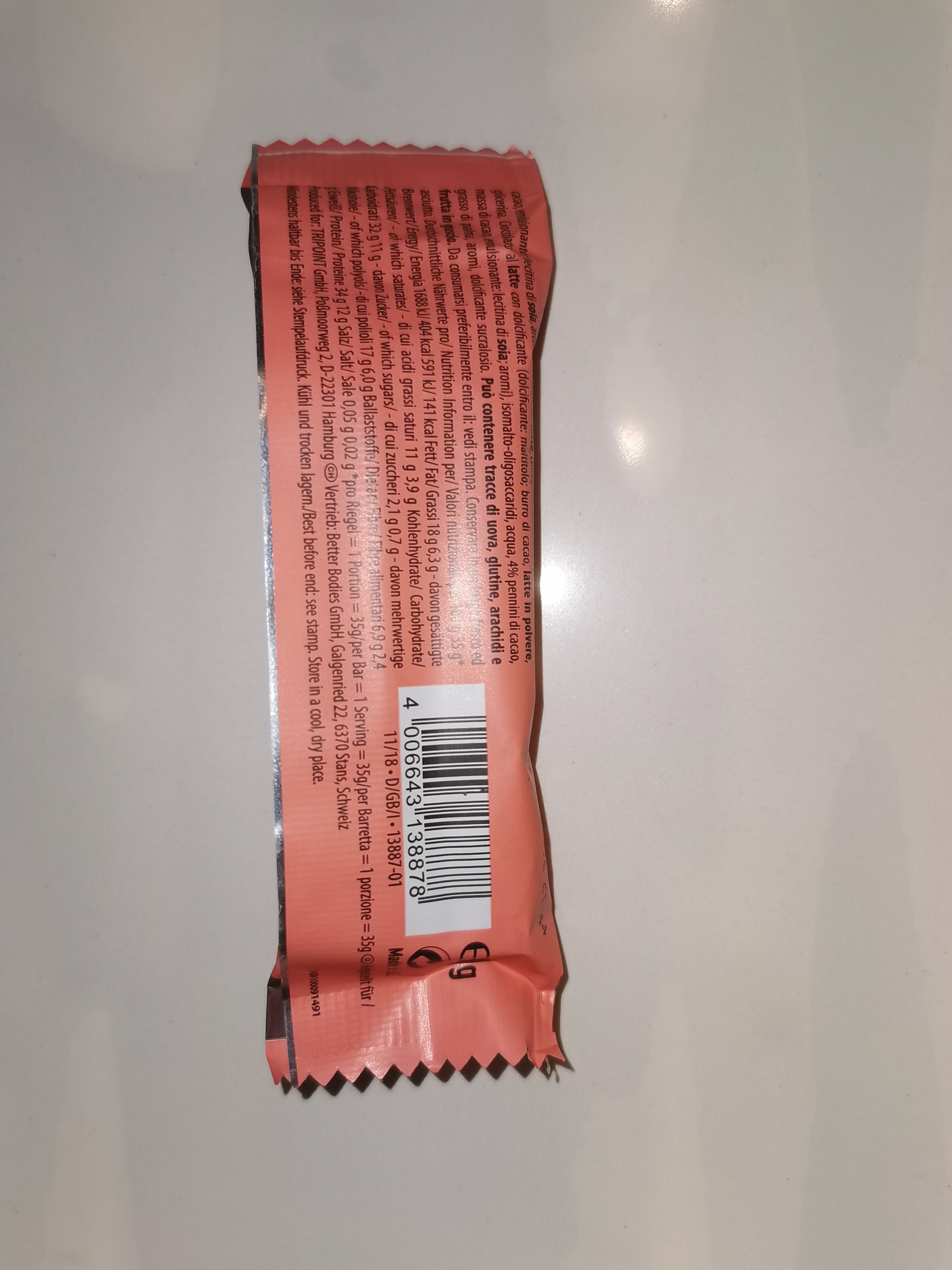 Multipower Protein Delight barretta proteica cioccolato fondente e caffè 18 x 35 g