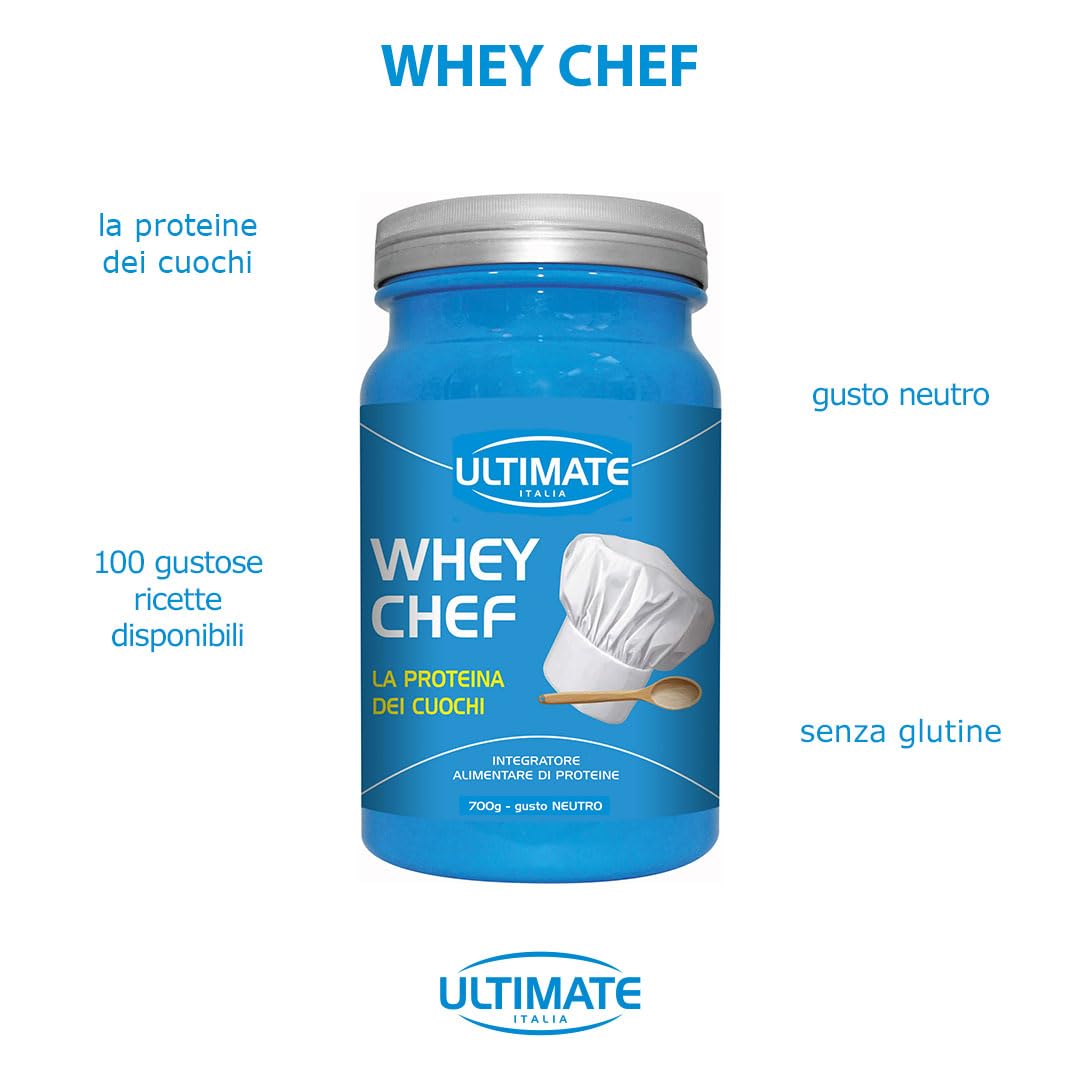Ultimate Preparati proteici Whey Chef proteine whey 700 g gusto neutro