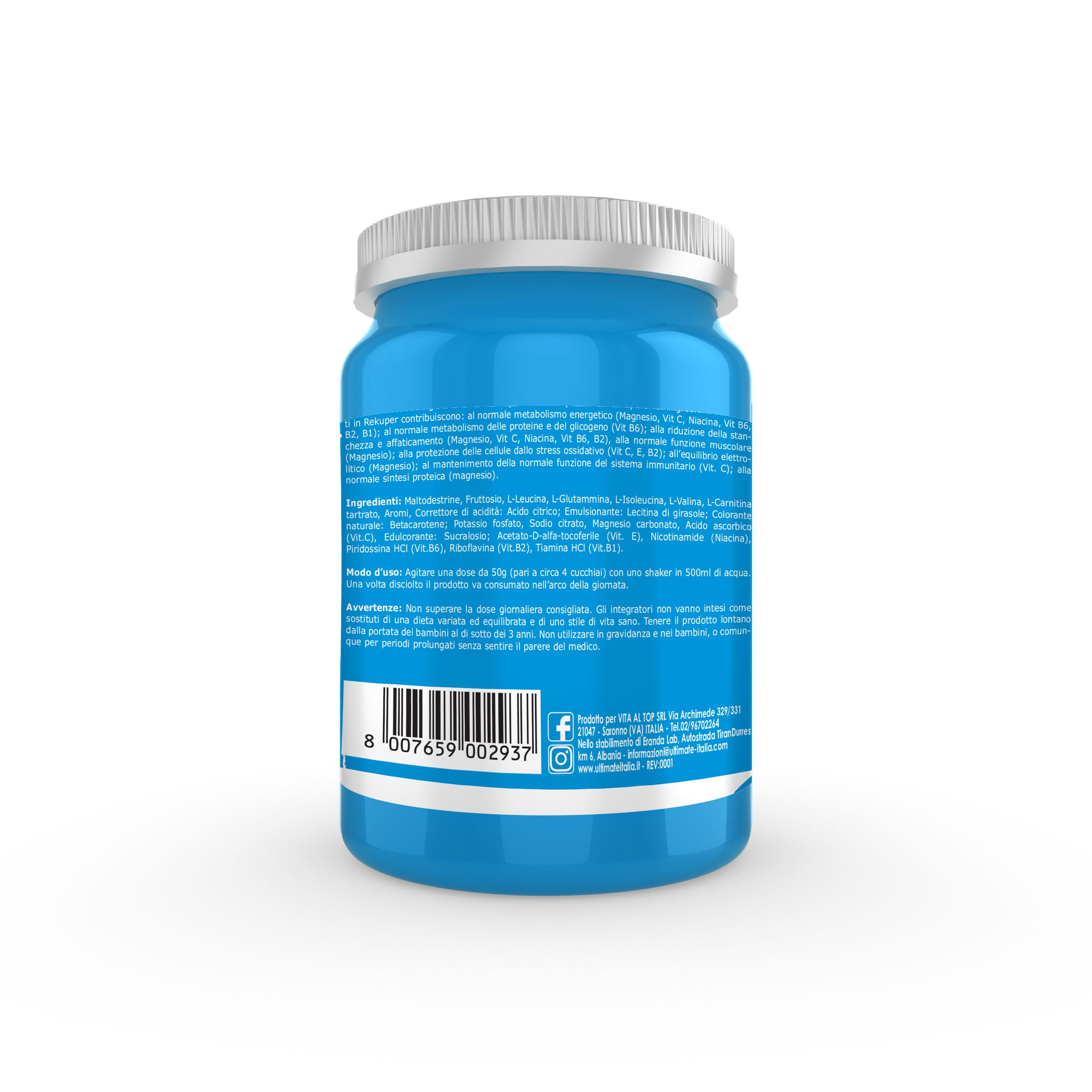Ultimate Energetici Rekuper integratore alimentare arancia 400 g