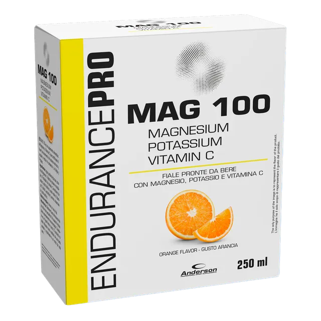Wellness Integratori di Potassio e Magnesio Mag 100 Arancia integratore 10 fiale
