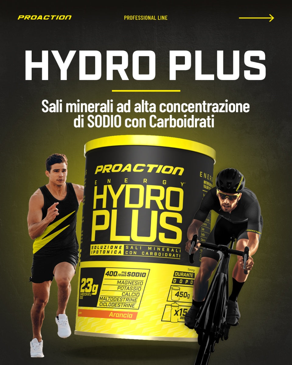 Wellness Integratori di Sali Minerali Integratore Energetico Hydro Plus arancia limone polvere