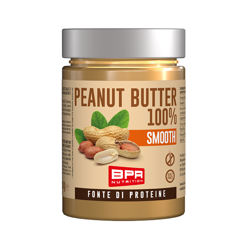 Wellness Burro D'Arachidi Peanut Butter 100% Smooth crema liscia