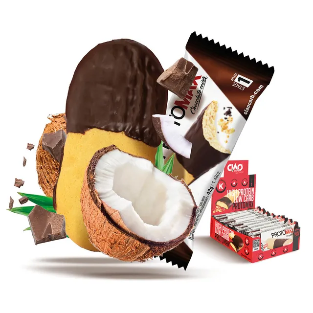 Wellness Biscotti Proteici e senza Zucchero Cocochoc CiaoCarb biscotto al cocco 42 g