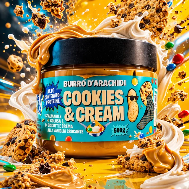 Zoomad Creme Spalmabili Fitcream crema proteica 500 g Cookies & Cream