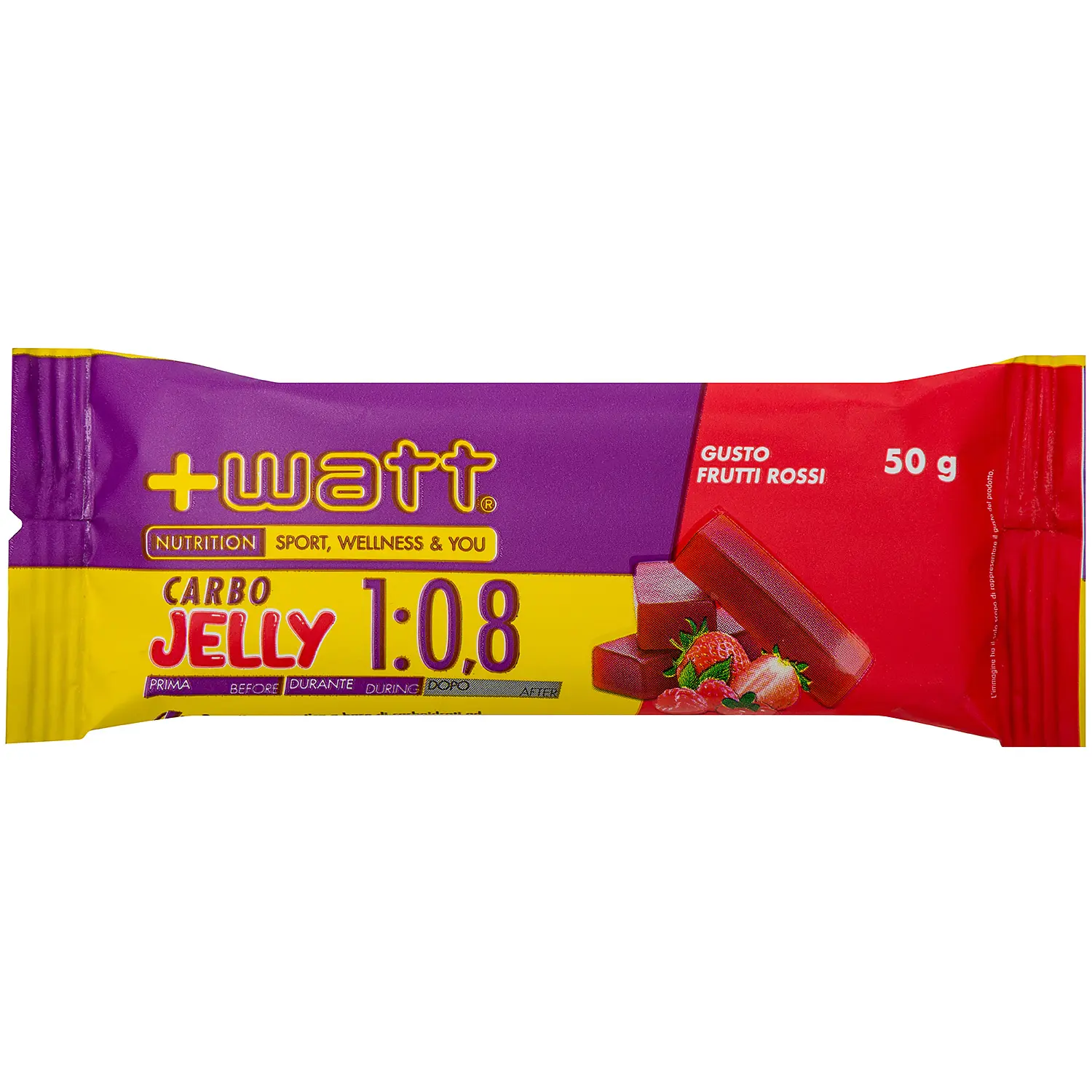 + WATT Endurance Line Carbo Jelly 1:0,8 barretta energetica 50 g