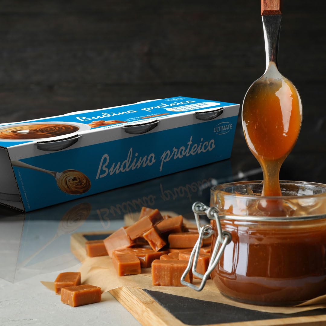 Ultimate Snack Budino proteico Caramel Mou 3 x 120 g senza glutine