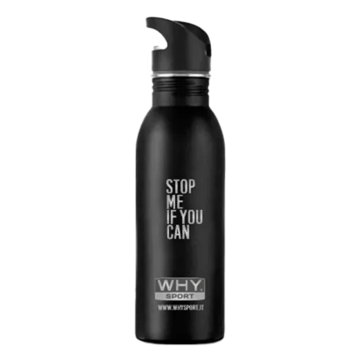 WHY SPORT Merchandising BORRACCIA ACCIAIO NERA borraccia 500 ml