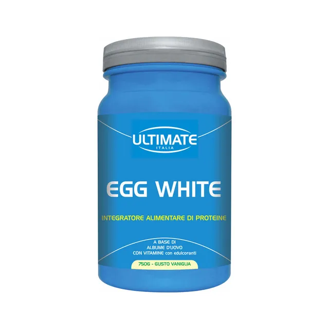 Ultimate Proteine Egg White proteine d’albume vaniglia 750 g, senza grassi e carboidrati