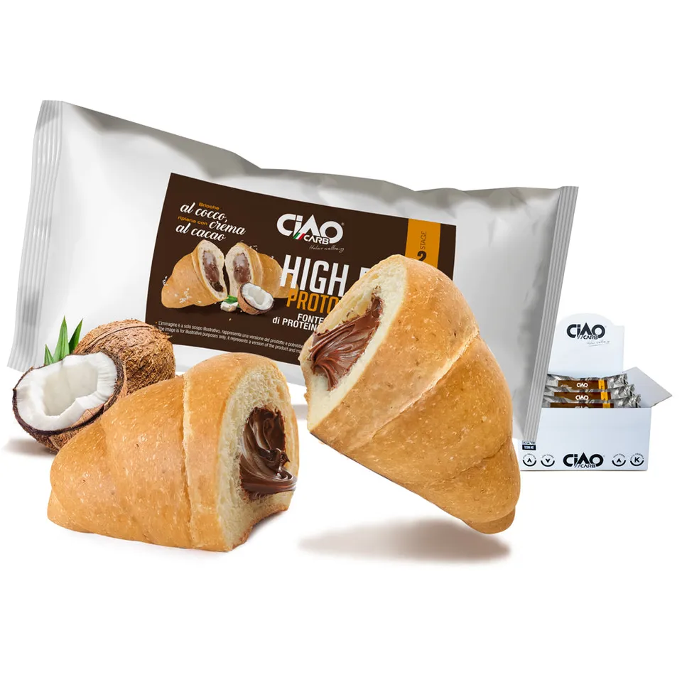 CiaoCarb Food Keto Protobrio CiaoCarb cocco ripieno al cacao ST2 cornetto