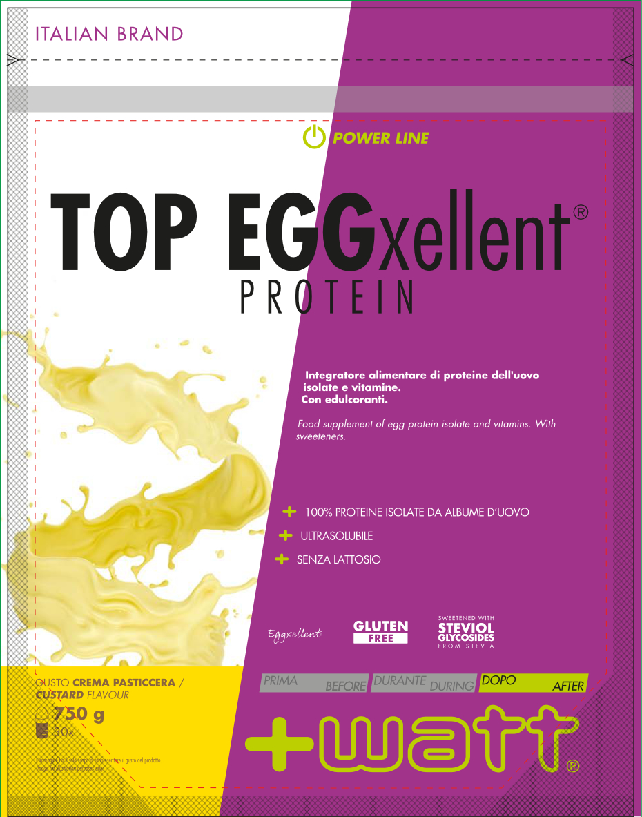 +WATT Power Line Top Eggxellent Protein proteine albume senza lattosio