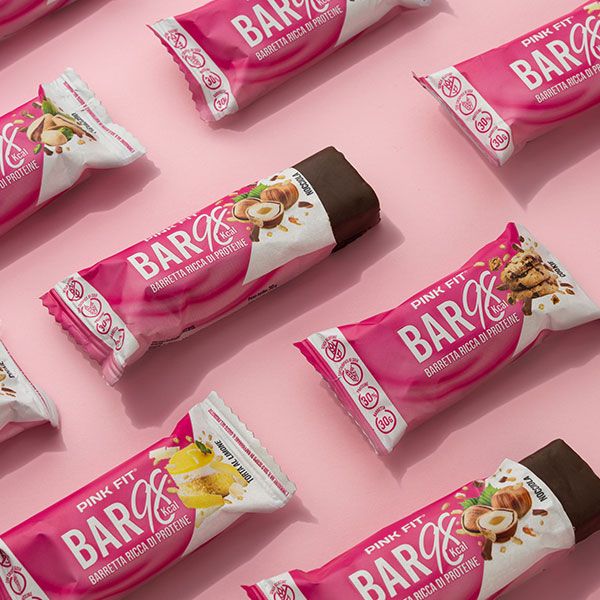 Wellness Barrette Pink Fit Bar 98 kcal Caramello salato 30 g fibre