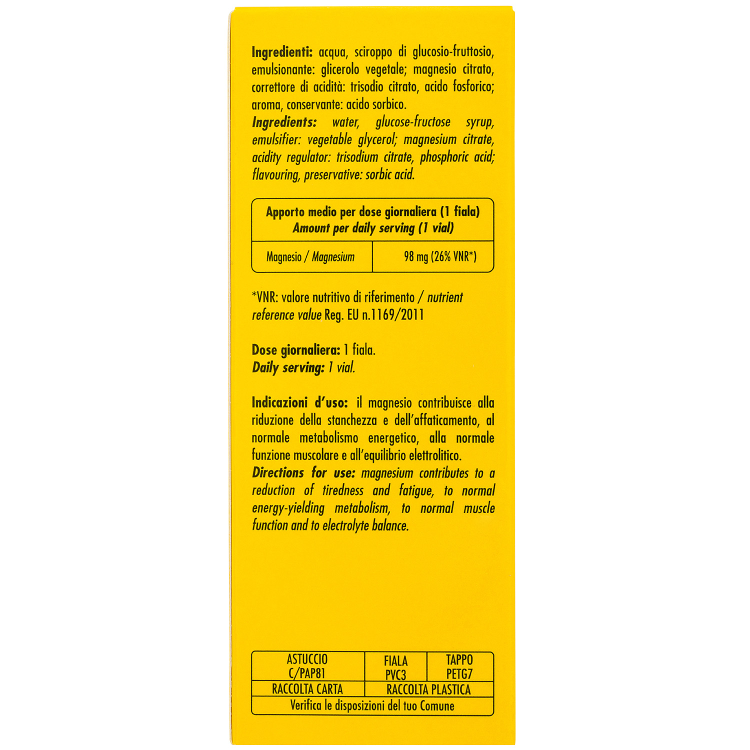 +Watt Endurance Line Fluid Cramp integratore liquido con magnesio