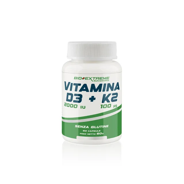 BIOEXTREME Vitamine Vitamina D3 + K2 capsule 2000 IU