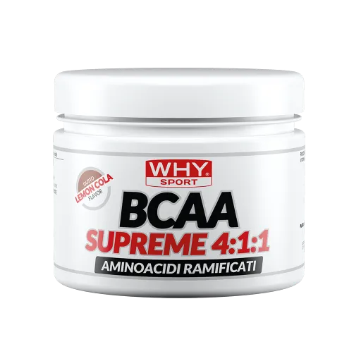 WHY SPORT Amminoacidi e creatina BCAA Supreme 4:1:1 BCAA lemon cola 210 g