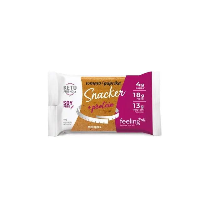 Wellness Food Keto Snacker Pomodoro e paprika snack proteico 50 g, 27% proteine