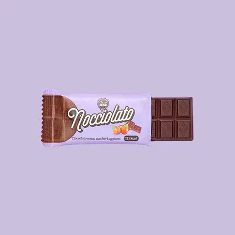 Wellness Biscotti Proteici e senza Zucchero Tavolette al nocciolato fondente tavoletta 25 g senza lattosio