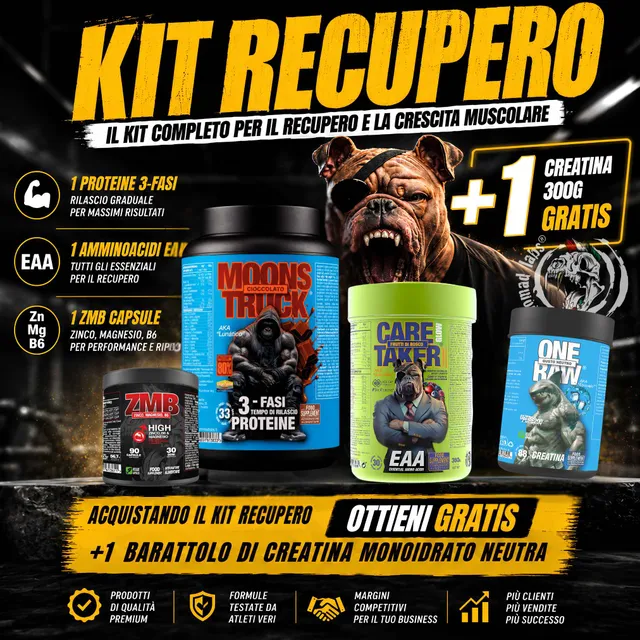 Zoomad KIT INTEGRATORI KIT RECUPERO aminoacidi proteine creatina