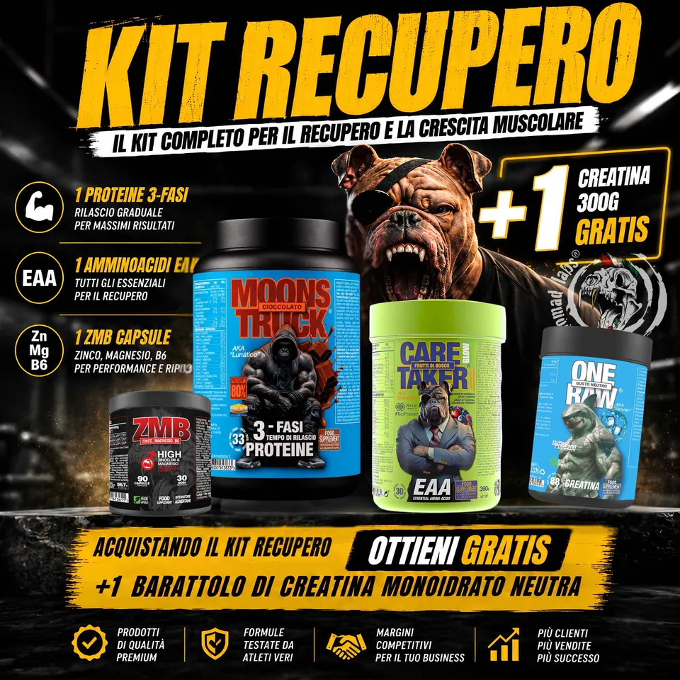 Zoomad KIT INTEGRATORI KIT RECUPERO aminoacidi proteine creatina