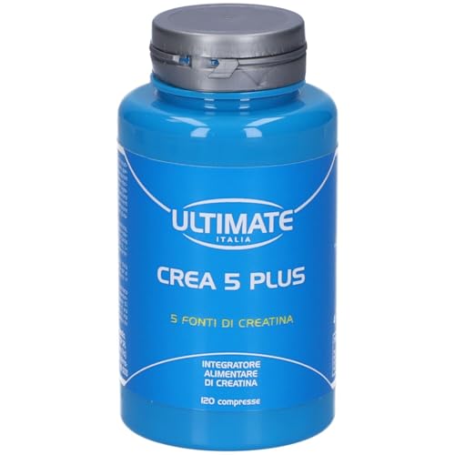 Ultimate Creatina Crea 5 Plus integratore 120 compresse, 5 tipi di creatina