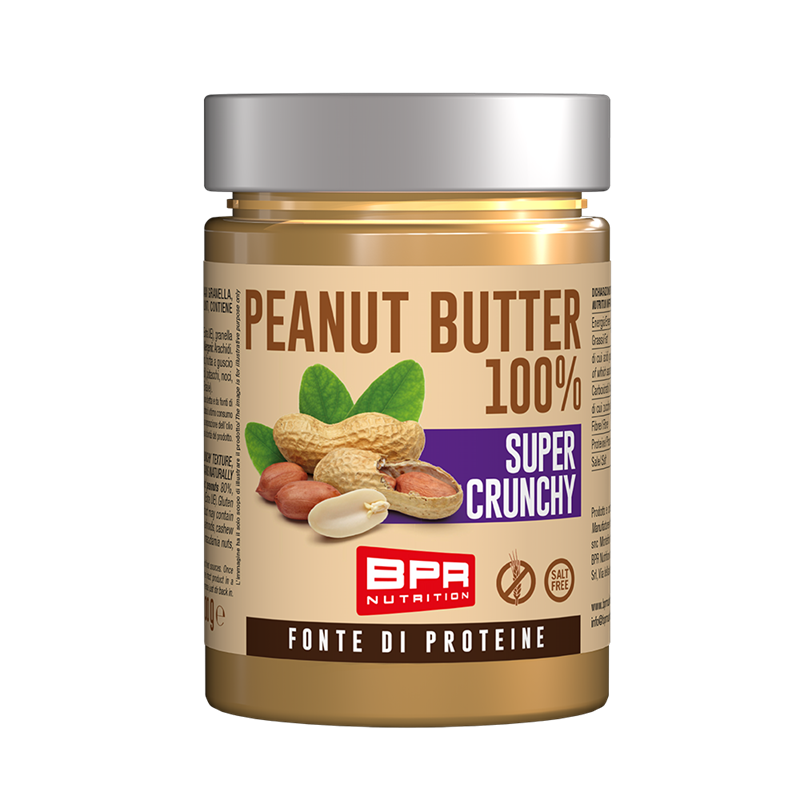 Wellness Burro D'Arachidi Peanut Butter 100% Super Crunchy pasta croccante