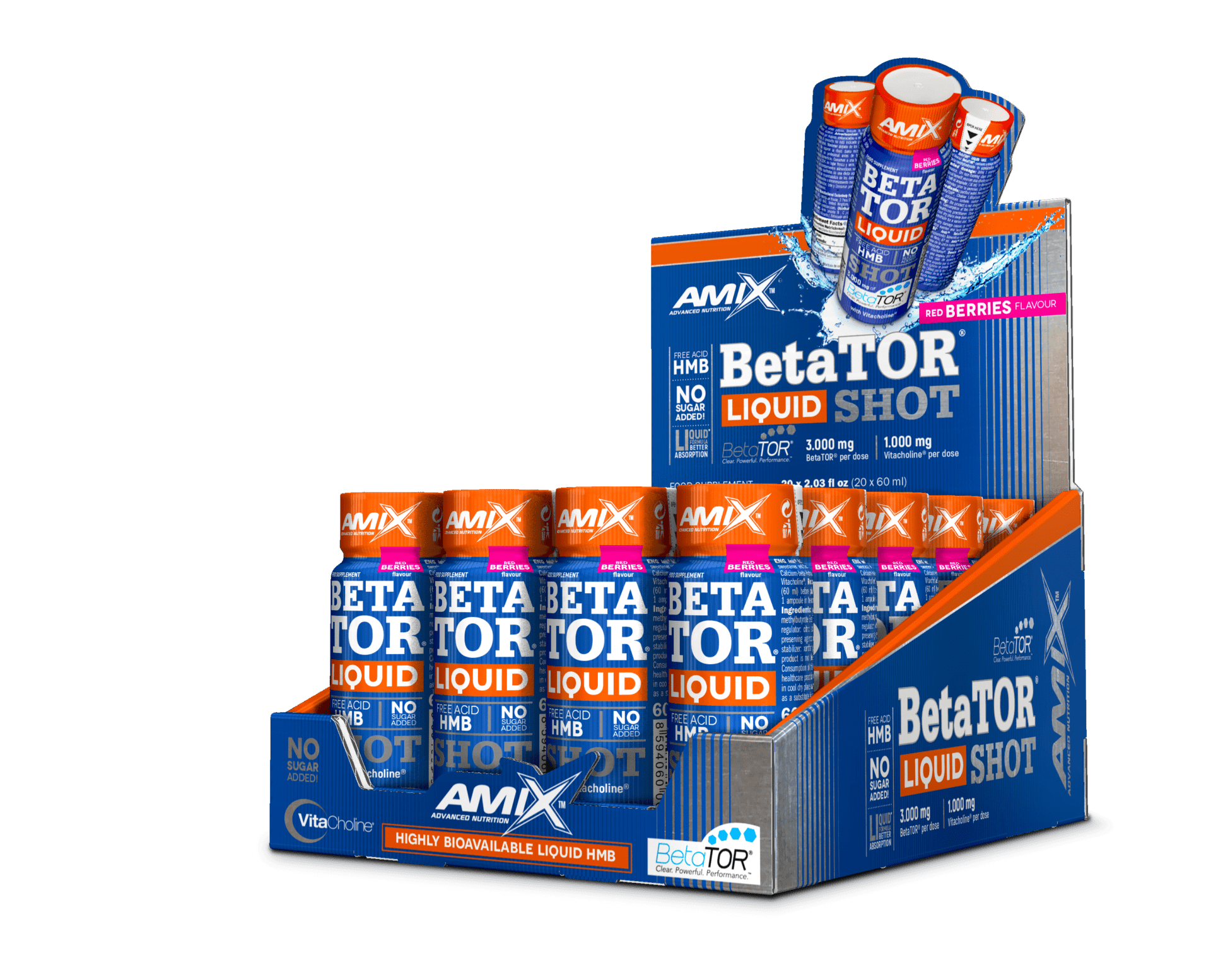 NEWTRITIONS Aminoacidi BetaTor Liquid Shot integratore 20 x 60 ml