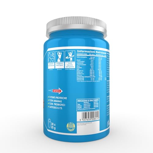 Ultimate Proteine Detox protein proteine cacao 600 g con ananas e bardana