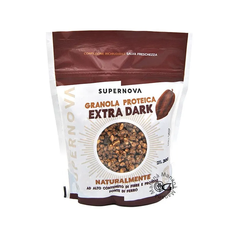 Wellness Muesli/Granola Granola Proteica senza glutine EXTRA DARK granola 300 g cioccolato