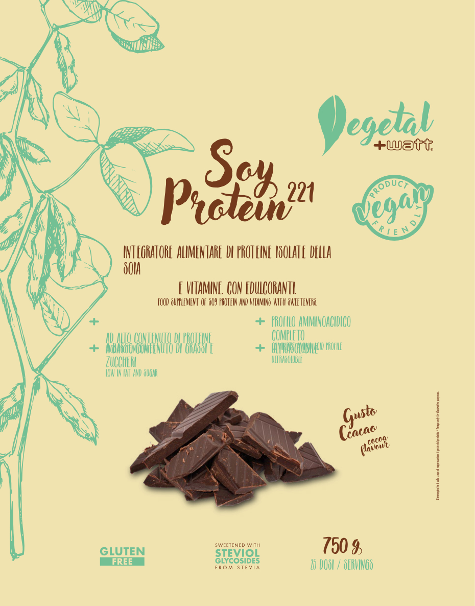 +Watt Vegetal Line Soy Protein 221 proteine in polvere