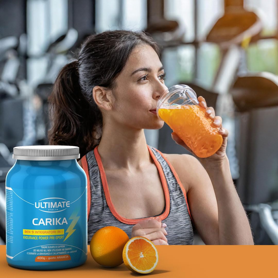 Ultimate Energetici Carika integratore pre sport arancia 400 g