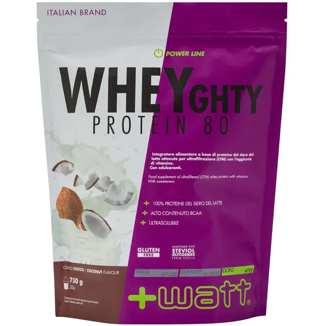+ WATT Power Line Wheyghty Protein 80 proteine whey