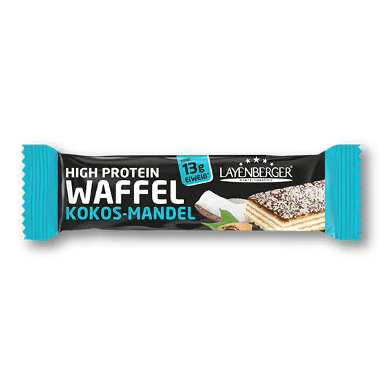 NEWTRITIONS Barrette High Protein Waffle barretta proteica Mandorle e Cocco 40 g