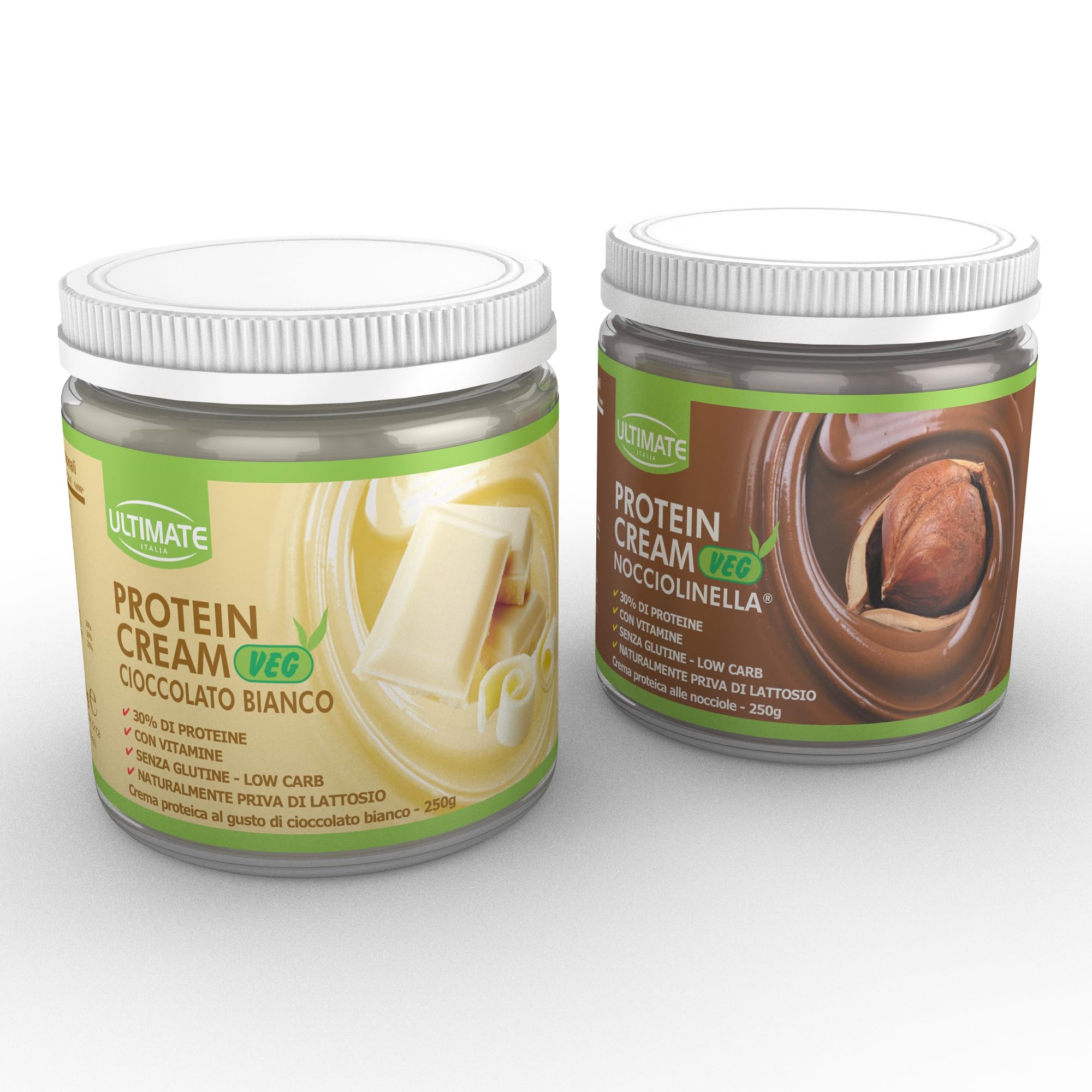 Ultimate Creme proteiche 2 protein cream gusti misti 2x250 g vegane senza glutine