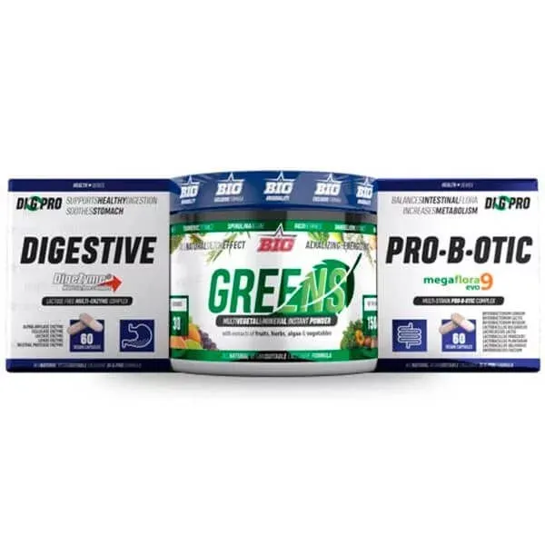 NEWTRITIONS Condizione DI G PRO Digezyme Greens Megaflora integratori