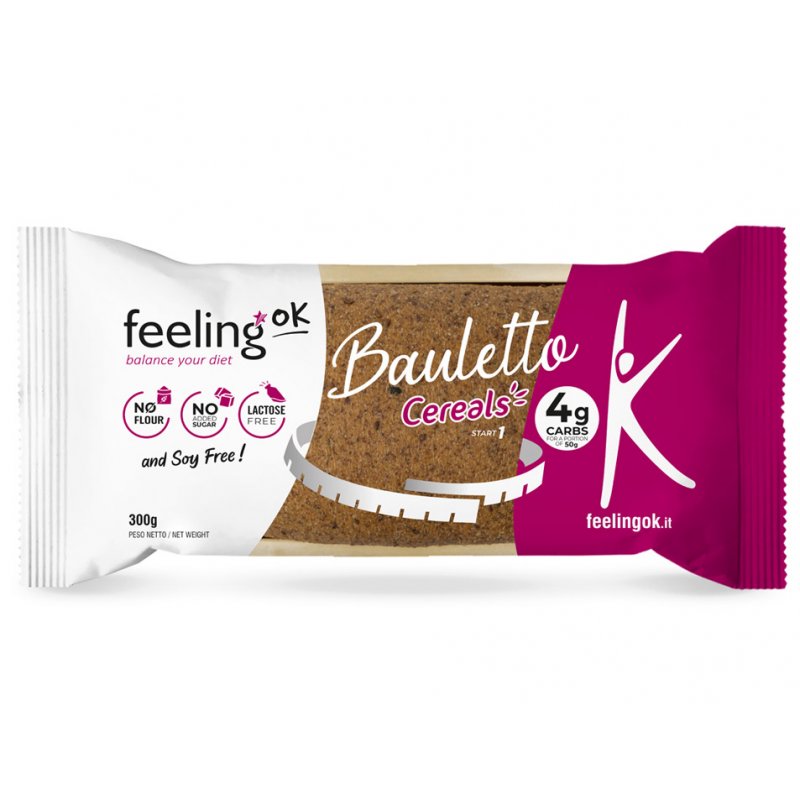 Wellness Food Keto Bauletto Cereals pane proteico 300 g con semi