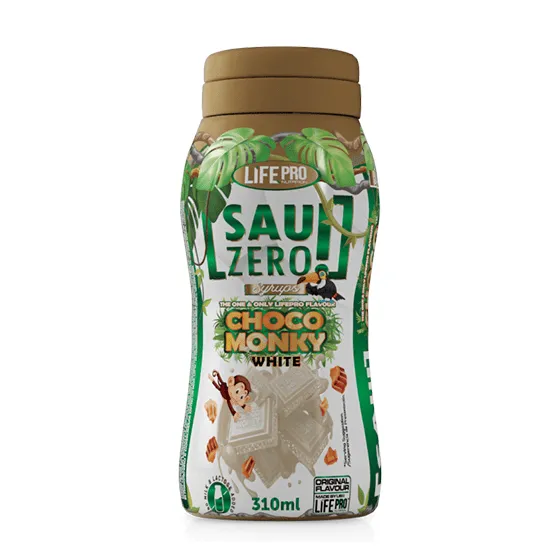 NEWTRITIONS Dolcificanti e Confetture Sau Zero! – Sciroppo Choco Monkey White 310 ml