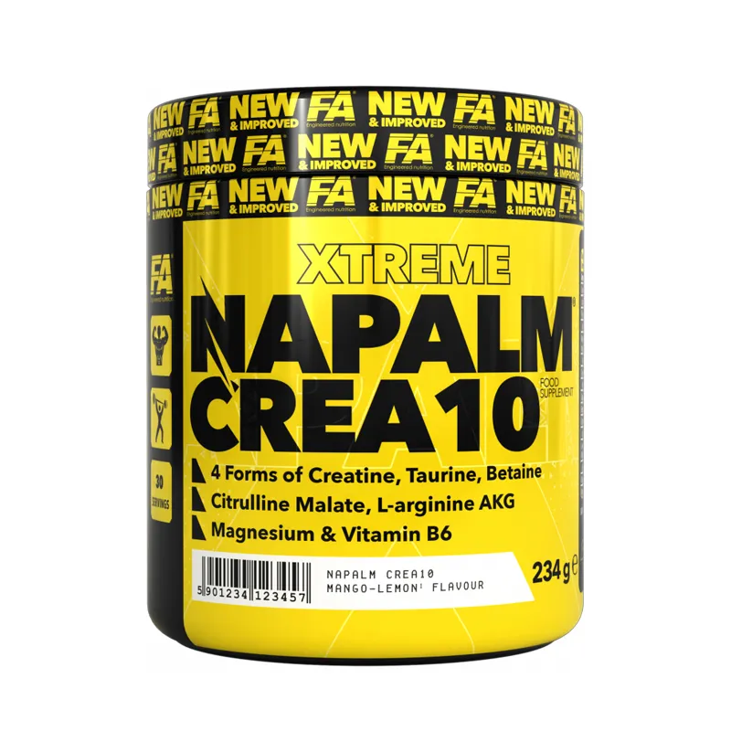 NEWTRITIONS Workout NAPALM Crea 10 creatina 234 g 4 forme