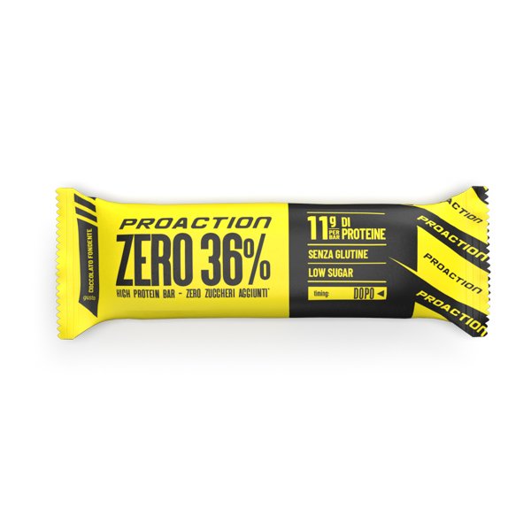 Wellness Barrette Zero Bar 36% barretta proteica Cioccolato fondente low sugar