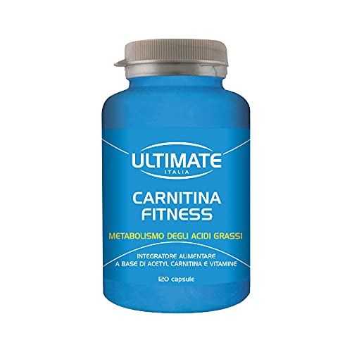 Ultimate Stimolatori Carnitina Fitness capsule 120 pezzi con vitamine e zinco