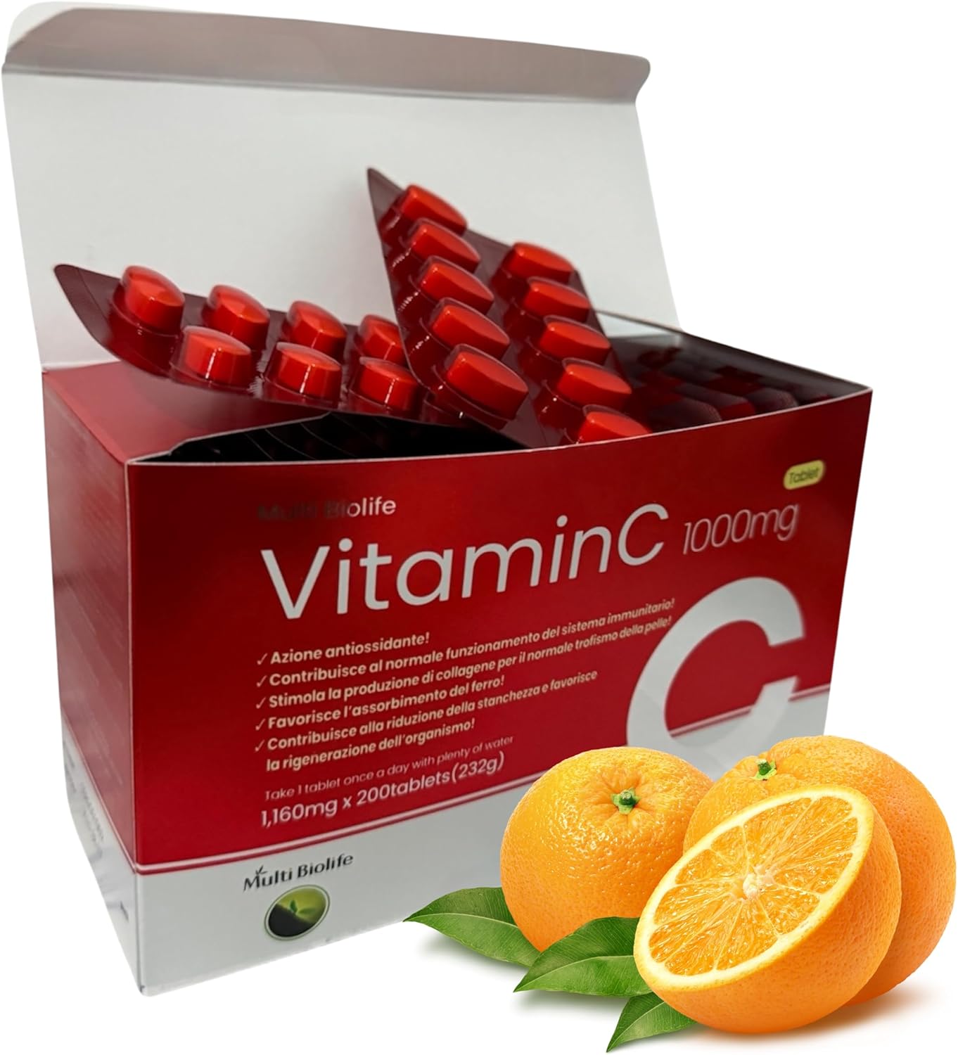 NEWTRITIONS Condizione Vitamin C 1000 mg 200 Tbs compresse vitamina C