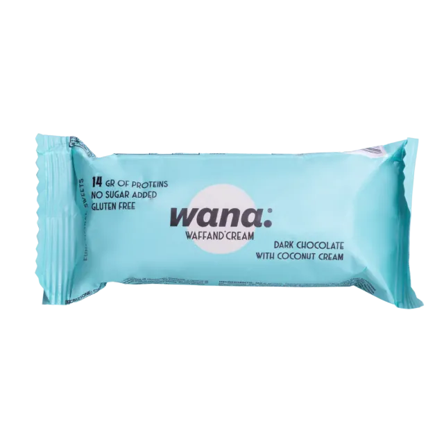 NEWTRITIONS Barrette Waffand’cream Cioccolato Fondente con crema al Cocco barretta 43 g
